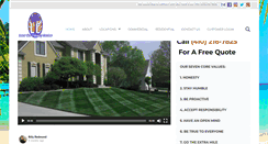 Desktop Screenshot of lasercutlawncare.com